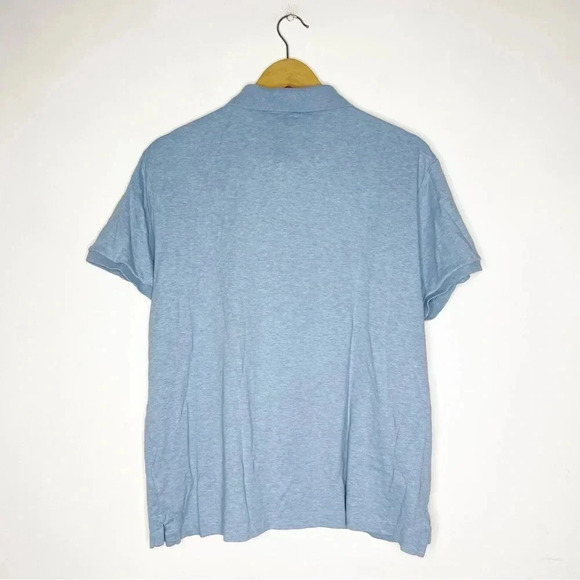 COPY - Polo Ralph Lauren Blue Polo Shirt Custom Fit Size XL - Picture 3 of 5